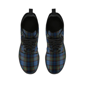 Riddoch Tartan Leather Boots - Tartan Vibes Clothing