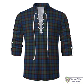 Riddoch Tartan Men's Scottish Traditional Jacobite Ghillie Kilt Shirt - Tartan Vibes Clothing