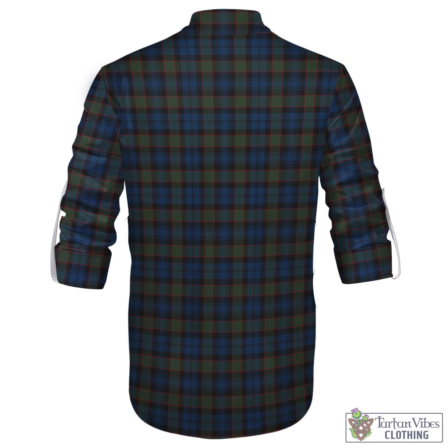 Tartan Vibes Clothing Riddoch Tartan Men's Scottish Traditional Jacobite Ghillie Kilt Shirt