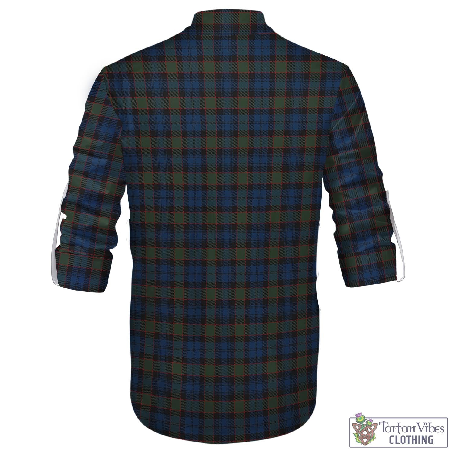 Riddoch Tartan Men's Scottish Traditional Jacobite Ghillie Kilt Shirt - Tartan Vibes Clothing