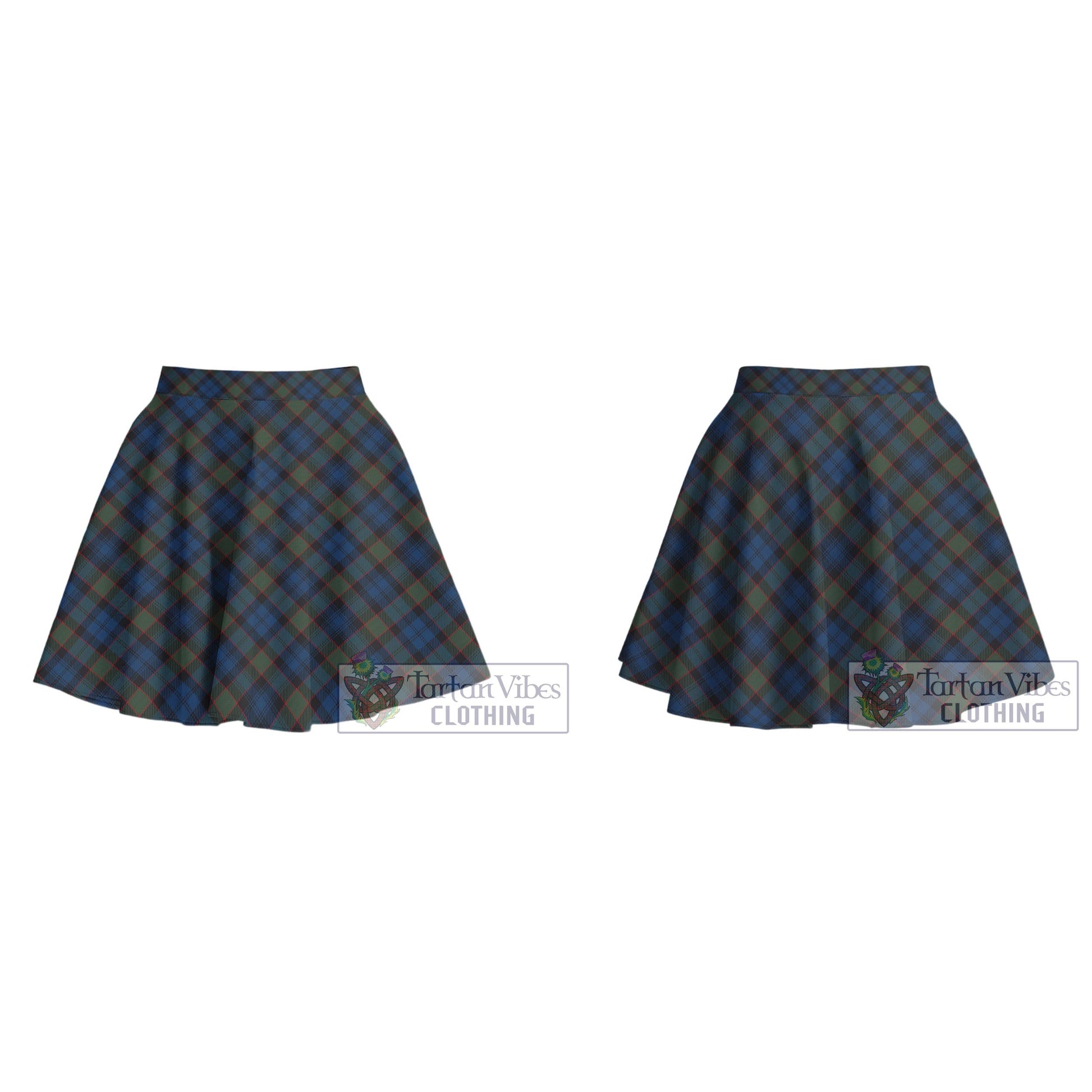 Riddoch Tartan Women's Plated Mini Skirt Cross Style - Tartan Vibes Clothing