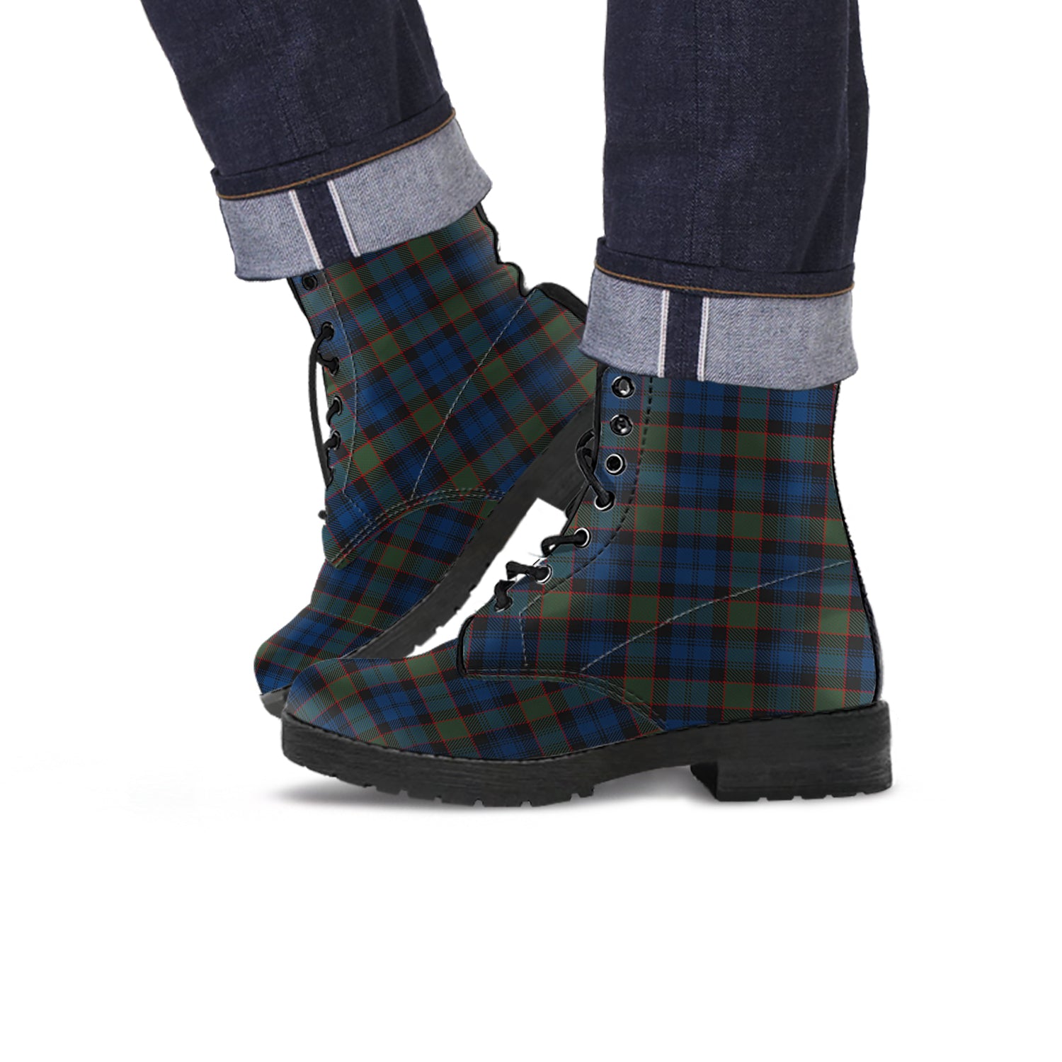 Riddoch Tartan Leather Boots - Tartan Vibes Clothing