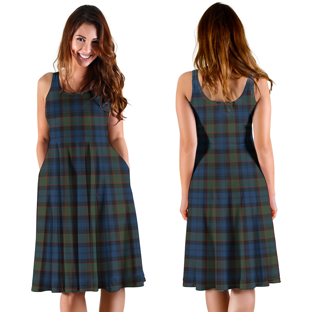 Riddoch Tartan Sleeveless Midi Womens Dress - Tartan Vibes Clothing