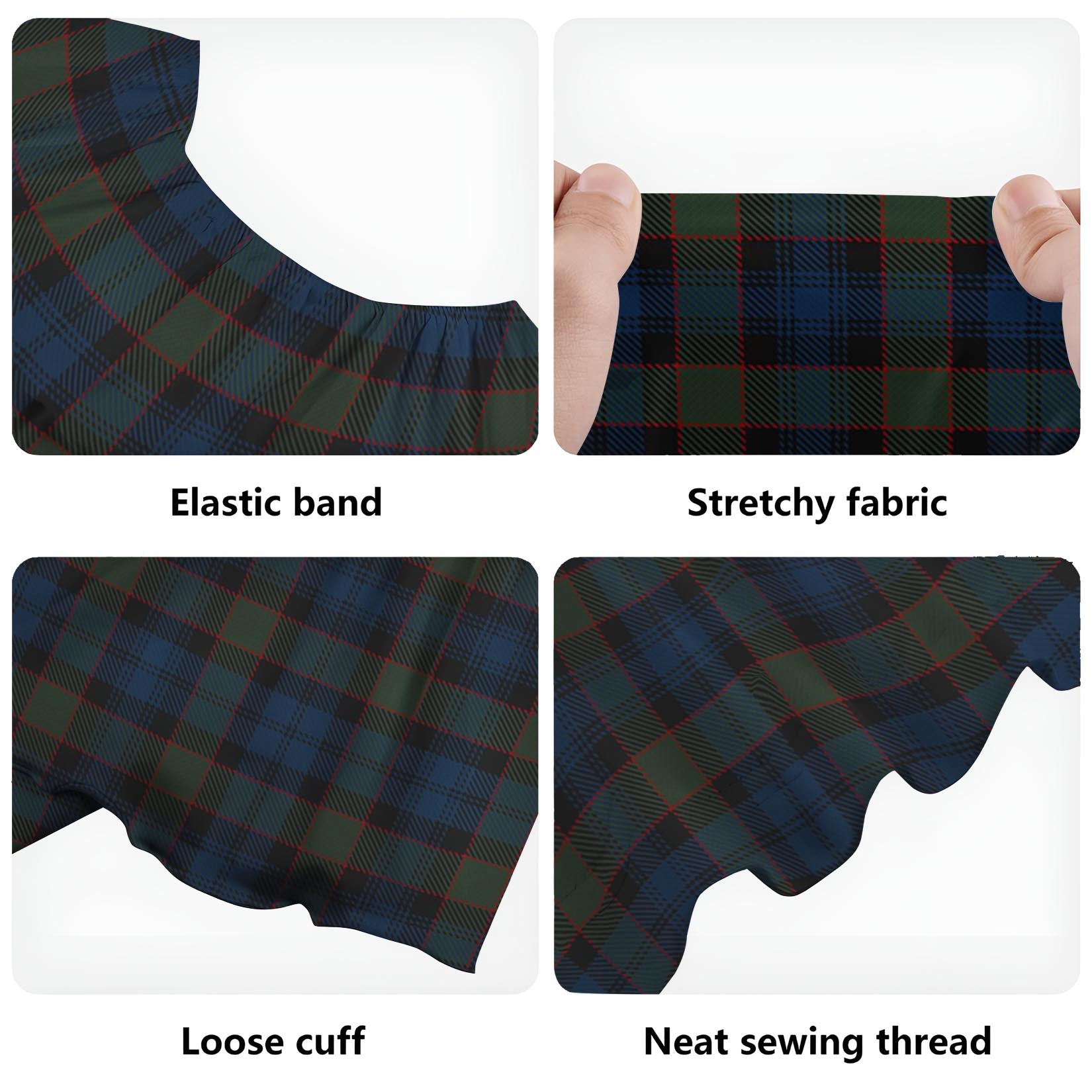 Riddoch Tartan Off Shoulder Long Dress - Tartan Vibes Clothing