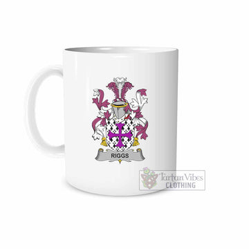 Tartan Vibes Clothing Riggs Irish Clan Coat of Arms Ceramic Mug