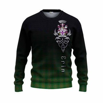 Riggs Irish Clan Knitted Sweater with Coat of Arms Erin Go Bragh Celtic Inspired Unisex - Tartan Vibes Clothing