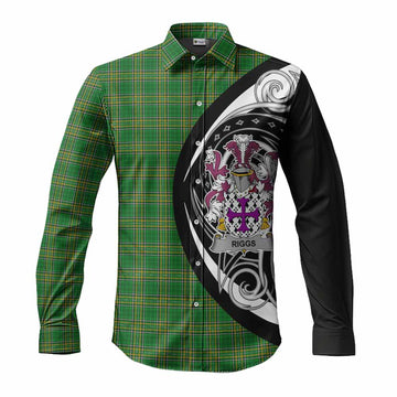 Riggs Irish Clan Long Sleeve Button Shirt Celtic Circle Style Men's Shirt S - Tartan Vibes Clothing