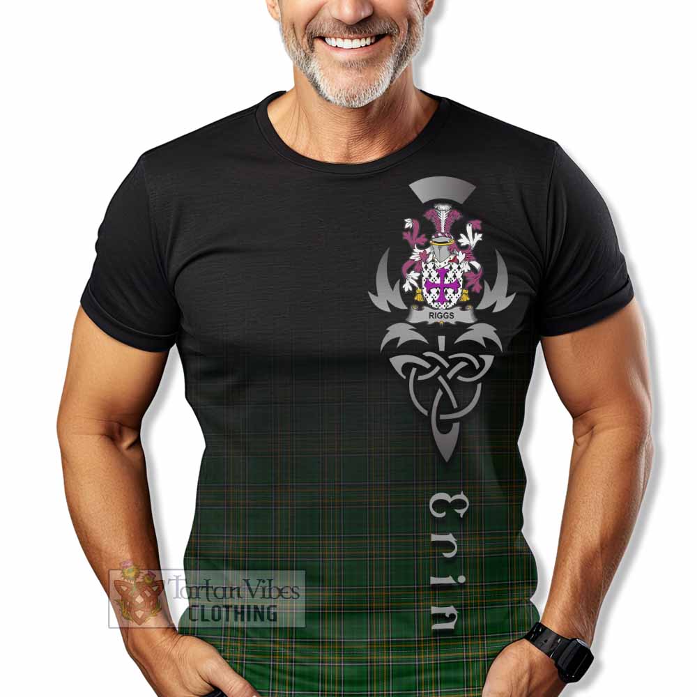 Riggs Irish Clan T-Shirt with Coat of Arms Erin Go Bragh Celtic Inspired - Tartan Vibes Clothing