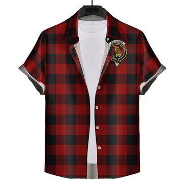 Rob Roy Macgregor Tartan Hawaiian Shirt with Family Crest