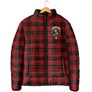 Rob Roy Macgregor Tartan Padded Jacket with Family Crest