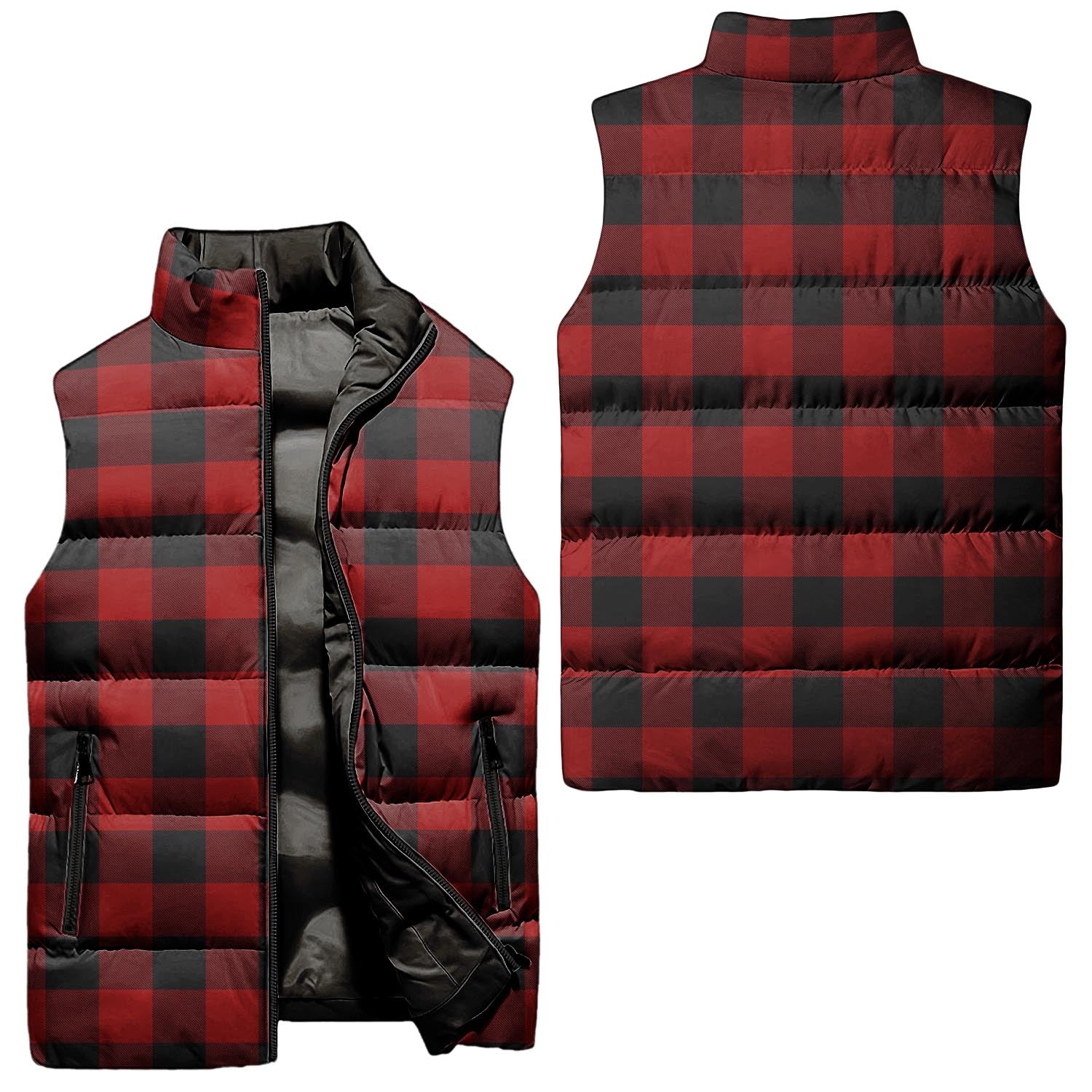 Rob Roy Macgregor Tartan Sleeveless Puffer Jacket Unisex - Tartanvibesclothing