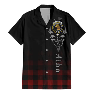 Rob Roy Macgregor Tartan Hawaiian Shirt Shirt Featuring Alba Gu Brath Family Crest Celtic Inspired