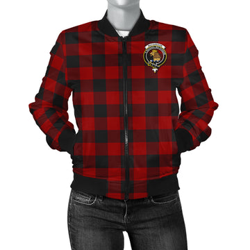 Rob Roy Macgregor Tartan Bomber Jacket with Family Crest