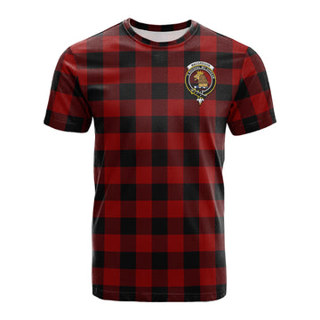 Rob Roy Macgregor Tartan T-Shirt with Family Crest