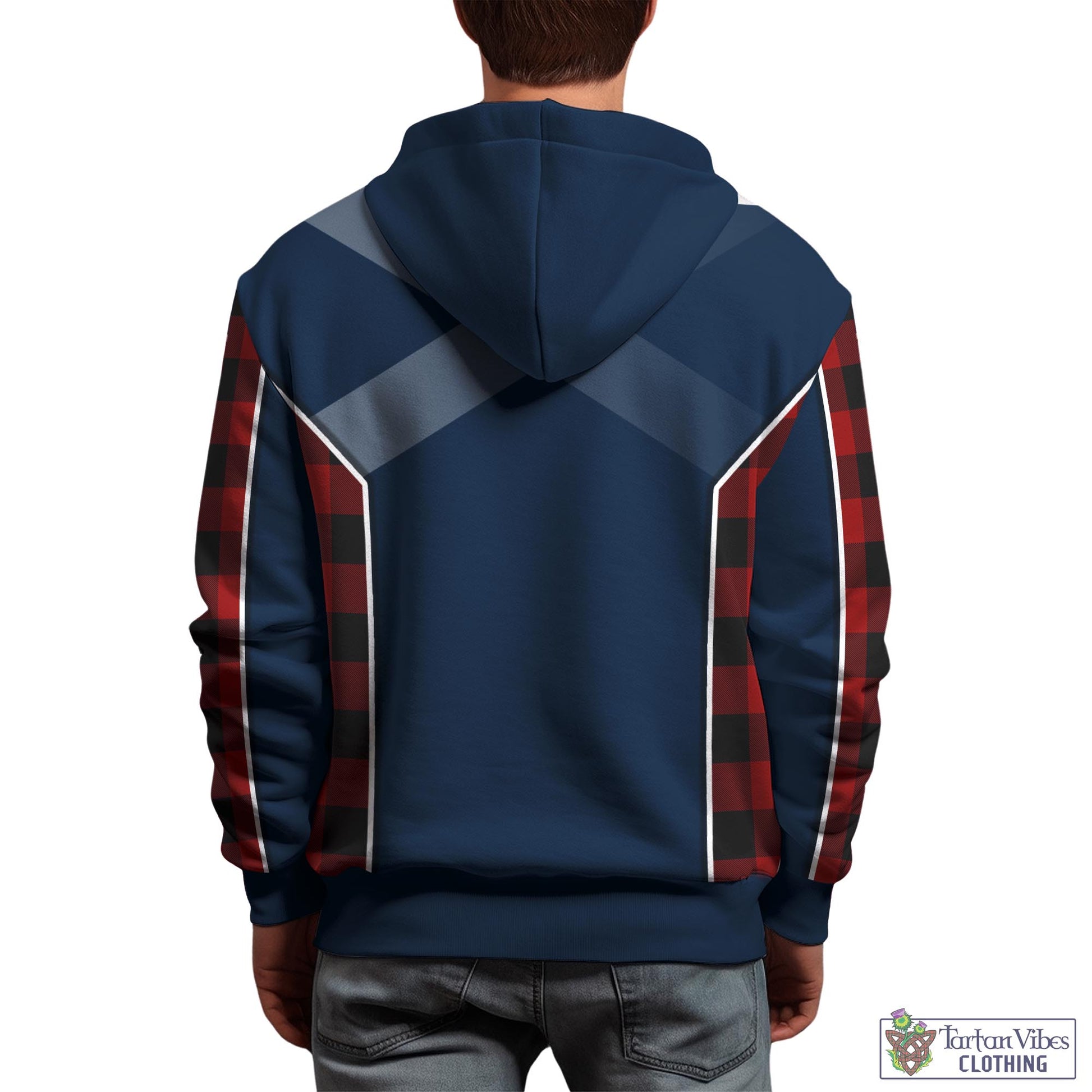 Tartan Vibes Clothing Rob Roy Macgregor Tartan Hoodie with Family Crest and Lion Rampant Vibes Sport Style