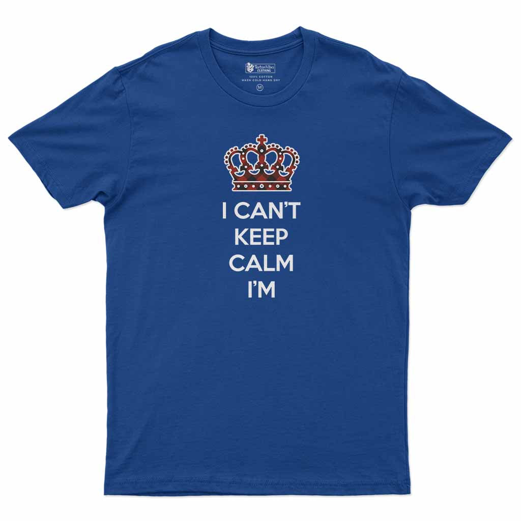 Rob Roy Macgregor Can't Keep Calm Men's T-Shirt Royal Blue - Tartan Vibes Clothing