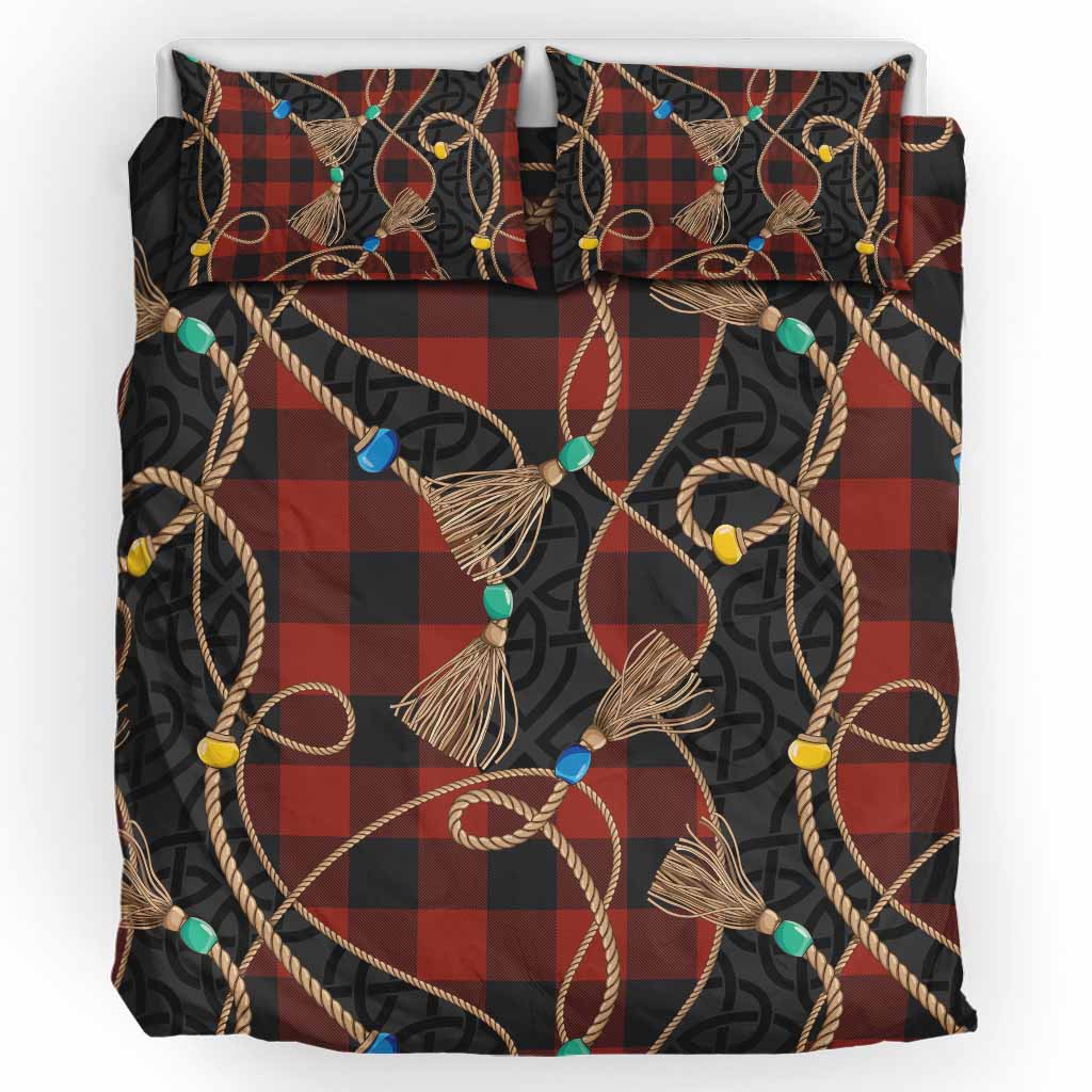 Rob Roy Macgregor Scottish Tartan Twisted Ropes Stylized Bedding Set UK Bedding Set UK King 91*87 inch - Tartan Vibes Clothing