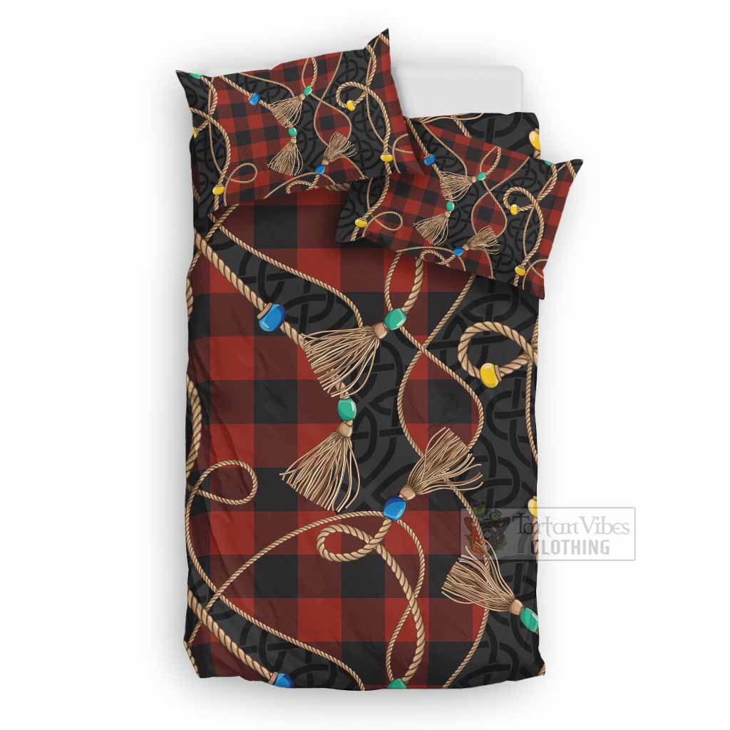 Rob Roy Macgregor Scottish Tartan Twisted Ropes Stylized Bedding Set UK Bedding Set UK Double 79*79 inch - Tartan Vibes Clothing