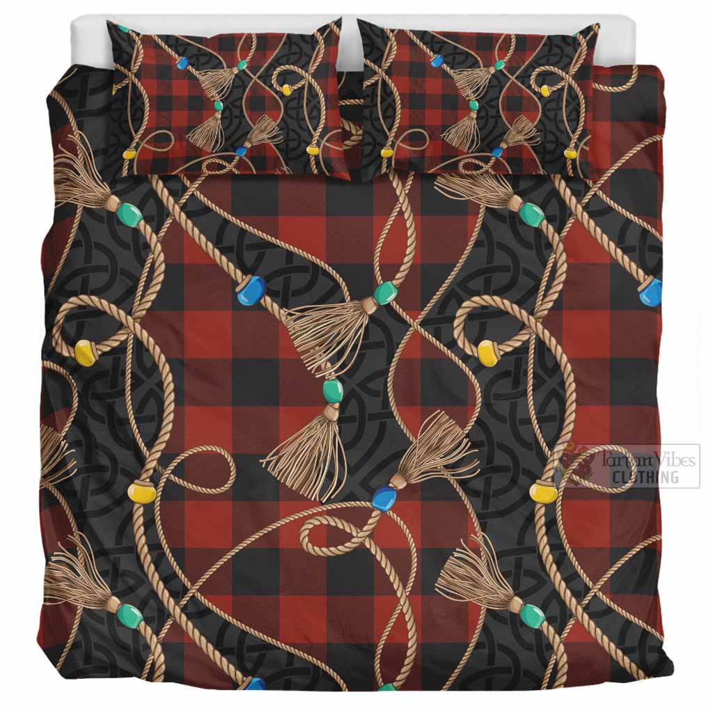 Rob Roy Macgregor Scottish Tartan Twisted Ropes Stylized Bedding Set UK Bedding Set UK Super King 104*94 inch - Tartan Vibes Clothing