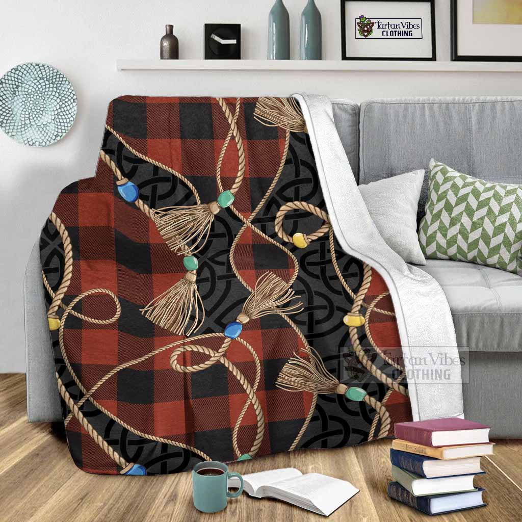Rob Roy Macgregor Scottish Tartan Twisted Ropes Stylized Blanket - Tartan Vibes Clothing
