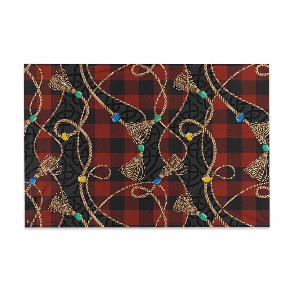 Rob Roy Macgregor Scottish Tartan Twisted Ropes Stylized House Flag 48*72 inch (120*180 cm) - Tartan Vibes Clothing