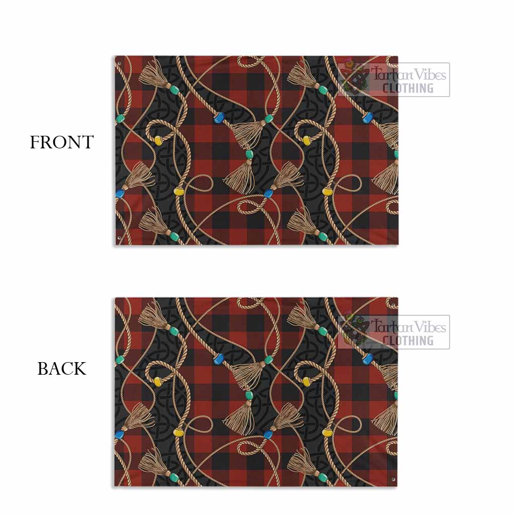 Rob Roy Macgregor Scottish Tartan Twisted Ropes Stylized House Flag - Tartan Vibes Clothing