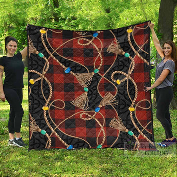 Rob Roy Macgregor Scottish Tartan Twisted Ropes Stylized Premium Quilt
