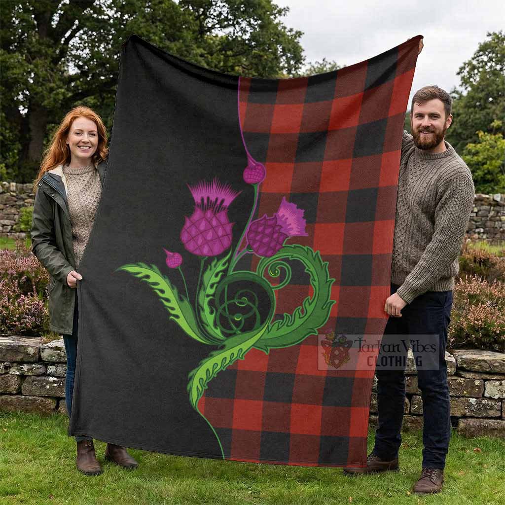 Rob Roy Macgregor Tartan Blanket Traditional Scottish Thistle - Tartan Vibes Clothing