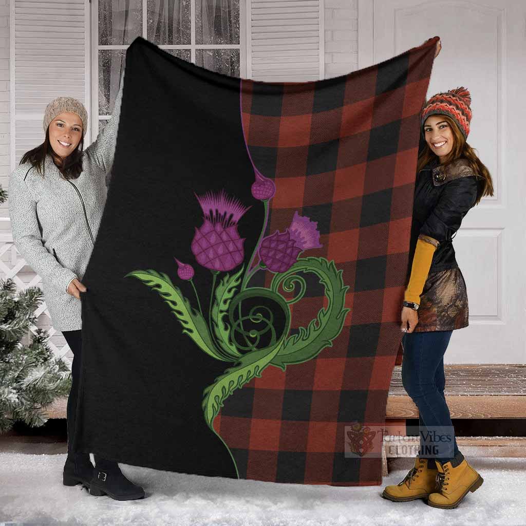 Rob Roy Macgregor Tartan Blanket Traditional Scottish Thistle - Tartan Vibes Clothing