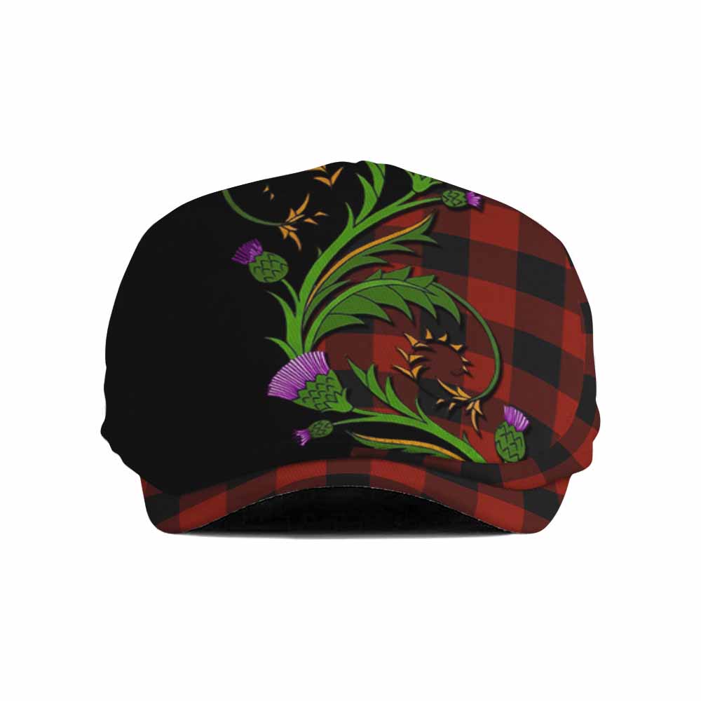 Rob Roy Macgregor Tartan Flat Cap, Jeff Cap Scottish Thistle Pride Heritage Art Flat Cap - Tartan Vibes Clothing