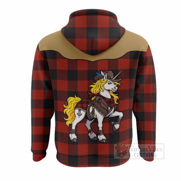 Rob Roy Macgregor Tartan Hoodie Rodeo Unicorn Retro Style