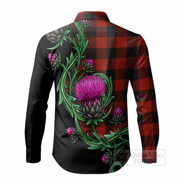 Rob Roy Macgregor Tartan Long Sleeve Button Shirts Resilient Scottish Thistle