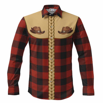 Rob Roy Macgregor Tartan Long Sleeve Button Shirts Wee Coo Cowboy Cute Style