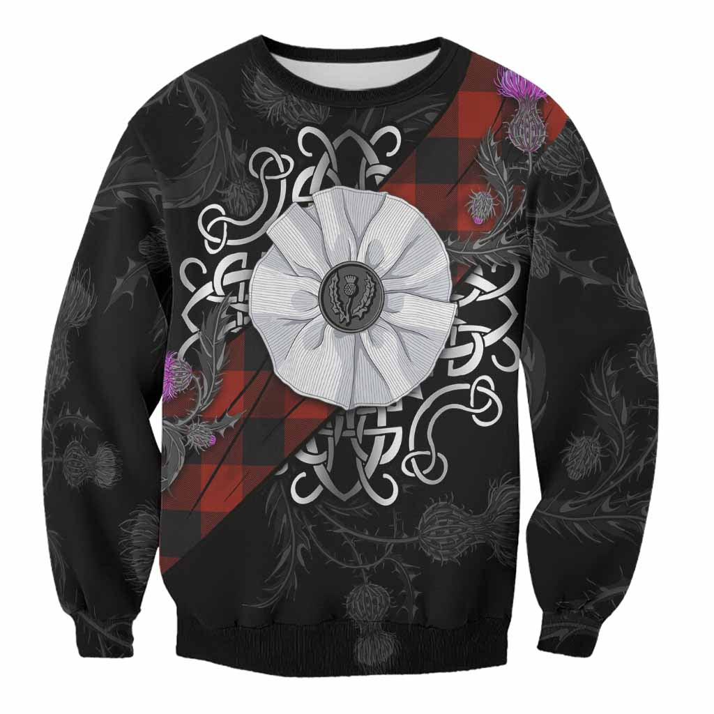 Rob Roy Macgregor Tartan Sweatshirt Jacobite White Rose Unisex - Tartan Vibes Clothing