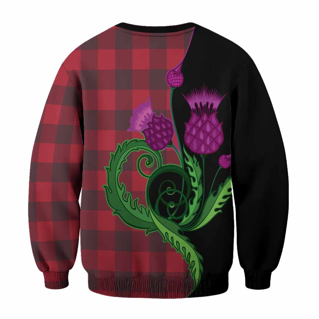 Rob Roy Macgregor Tartan Sweatshirt Traditional Scottish Thistle