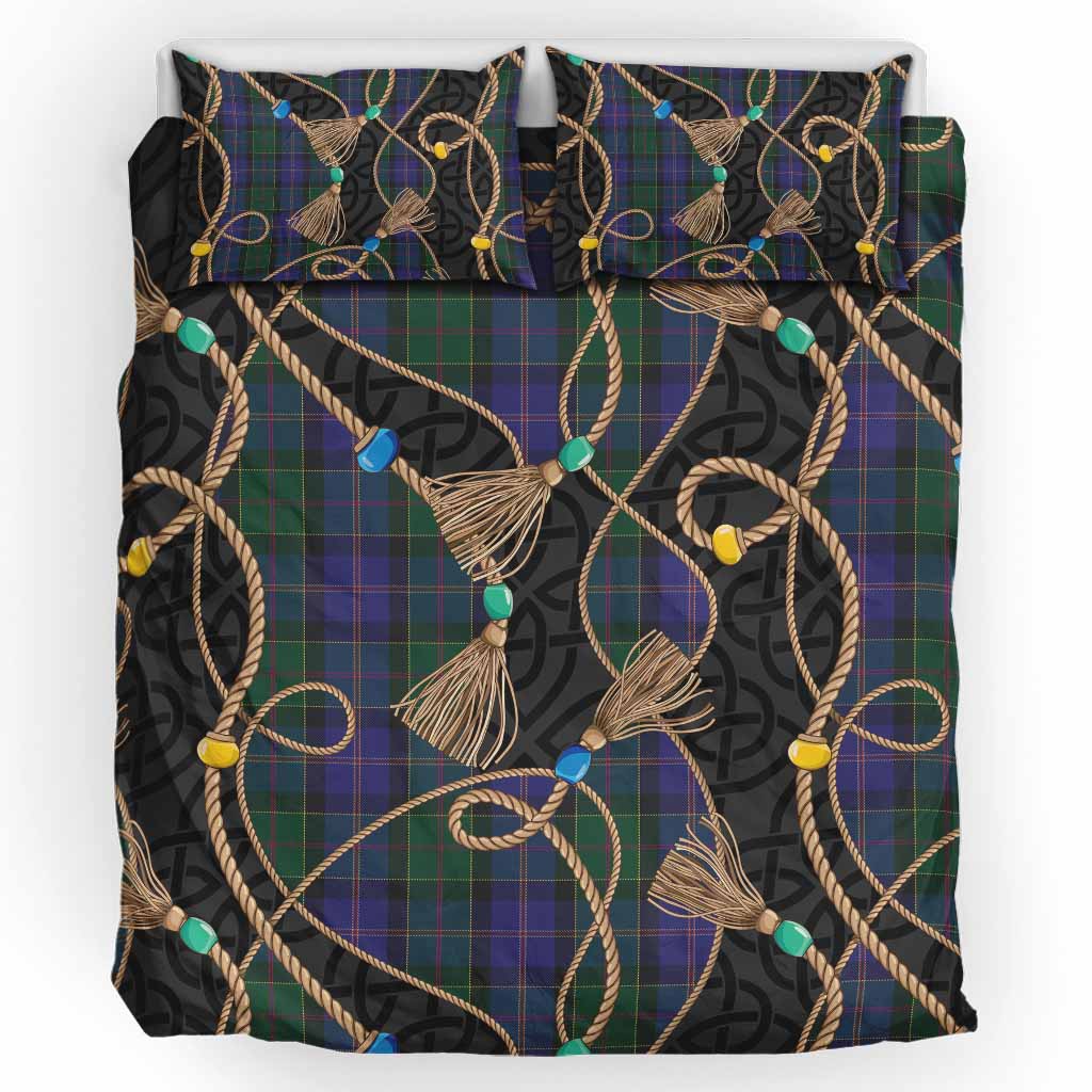 Robb Scottish Tartan Twisted Ropes Stylized Bedding Set UK Bedding Set UK King 91*87 inch - Tartan Vibes Clothing