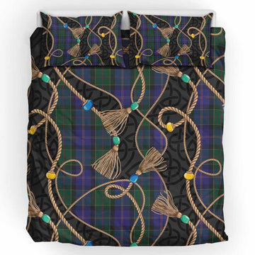 Robb Scottish Tartan Twisted Ropes Stylized Bedding Set UK Bedding Set UK King 91*87 inch - Tartan Vibes Clothing