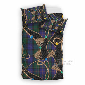Robb Scottish Tartan Twisted Ropes Stylized Bedding Set UK Bedding Set UK Double 79*79 inch - Tartan Vibes Clothing