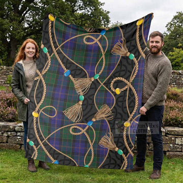 Robb Scottish Tartan Twisted Ropes Stylized Blanket - Tartan Vibes Clothing