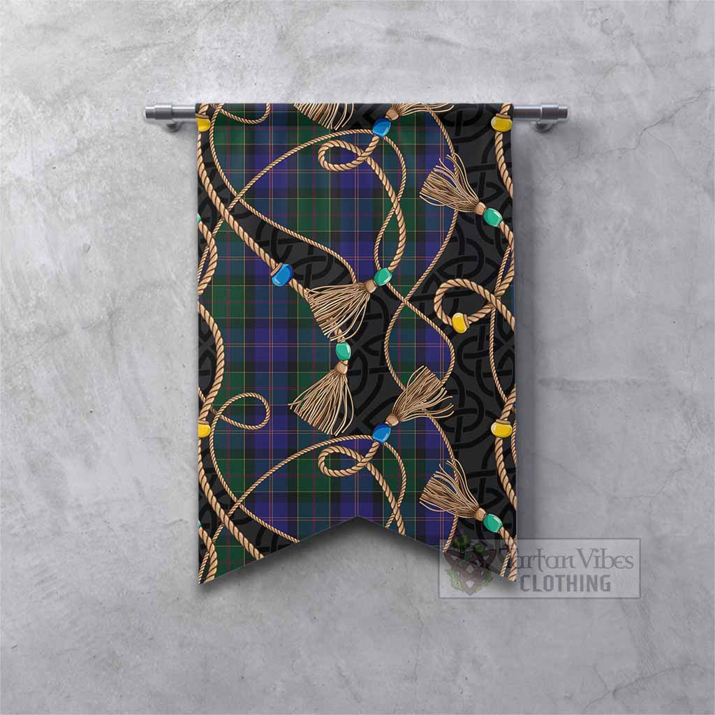 Robb Scottish Tartan Twisted Ropes Stylized Gonfalon Fishtail - Tartan Vibes Clothing