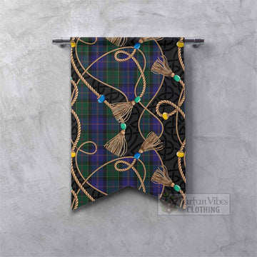 Robb Scottish Tartan Twisted Ropes Stylized Gonfalon Fishtail - Tartan Vibes Clothing