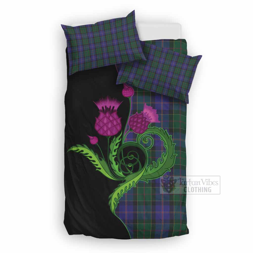 Robb Tartan Bedding Set Traditional Scottish Thistle UK Bedding Set UK Double 79*79 inch - Tartan Vibes Clothing