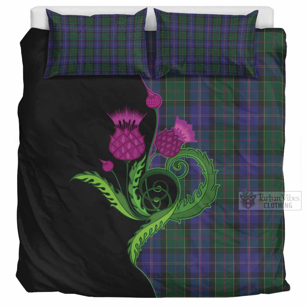 Robb Tartan Bedding Set Traditional Scottish Thistle UK Bedding Set UK Super King 104*94 inch - Tartan Vibes Clothing