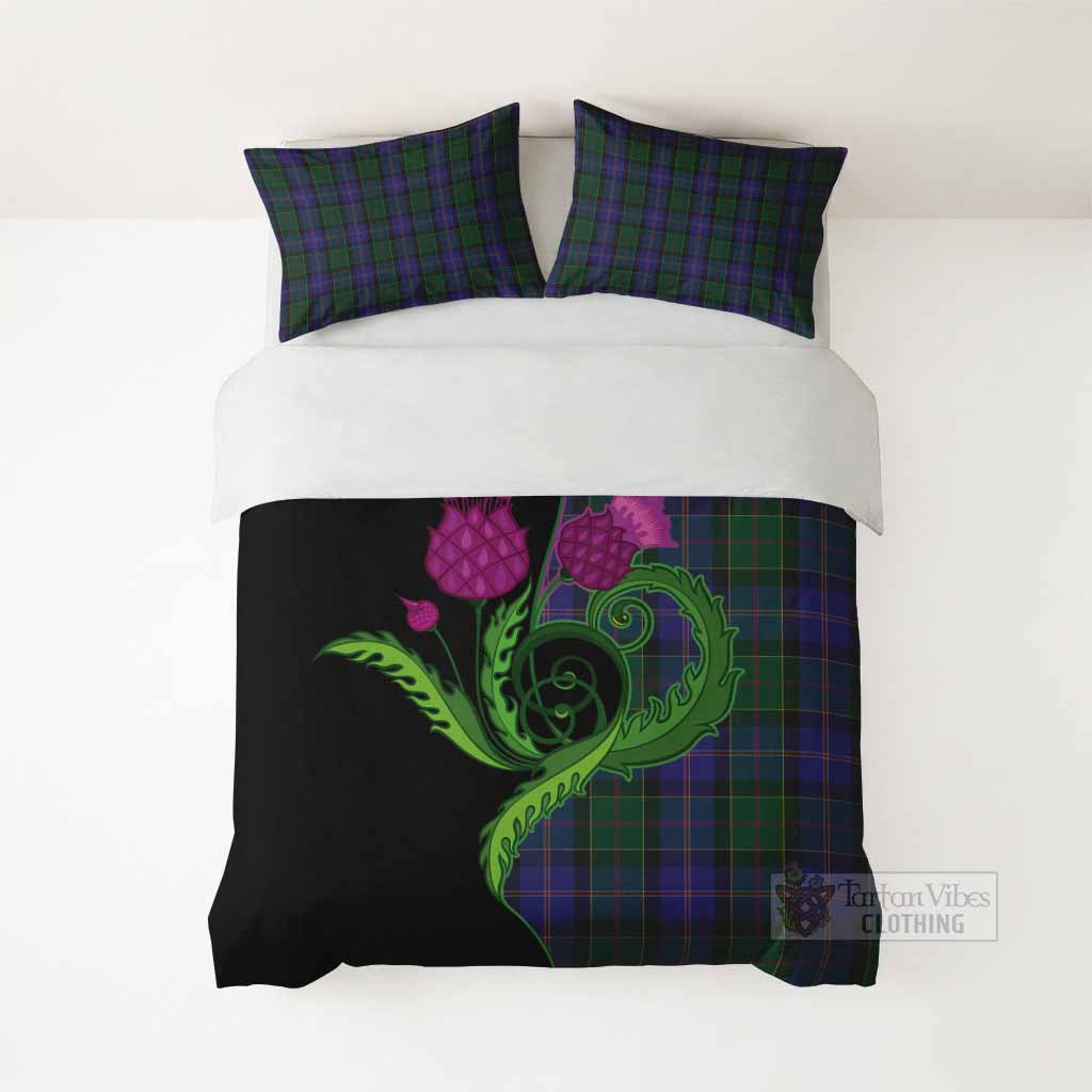 Robb Tartan Bedding Set Traditional Scottish Thistle - Tartan Vibes Clothing
