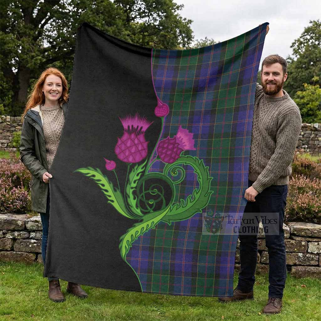 Robb Tartan Blanket Traditional Scottish Thistle - Tartan Vibes Clothing