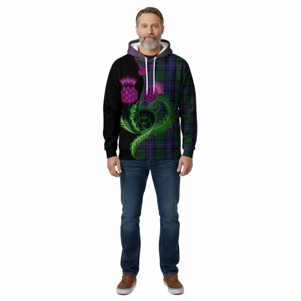 Robb Tartan Cotton Hoodie Traditional Scottish Thistle