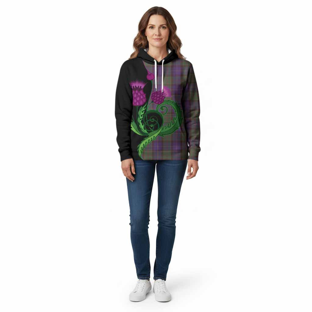 Robb Tartan Cotton Hoodie Traditional Scottish Thistle