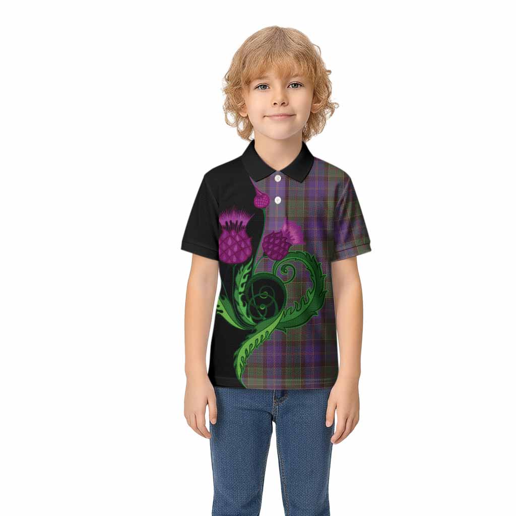 Robb Tartan Kid Polo Shirt Traditional Scottish Thistle