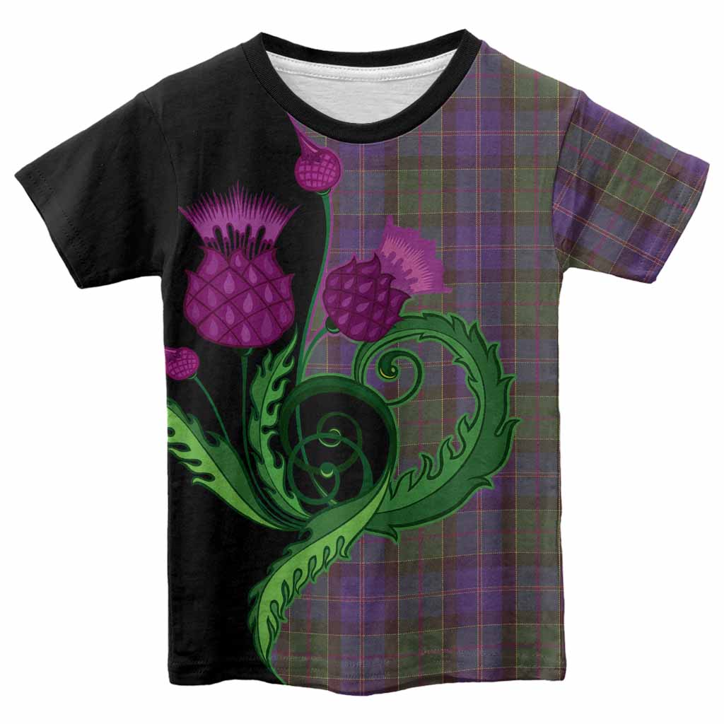 Robb Tartan Kid T-shirt Traditional Scottish Thistle