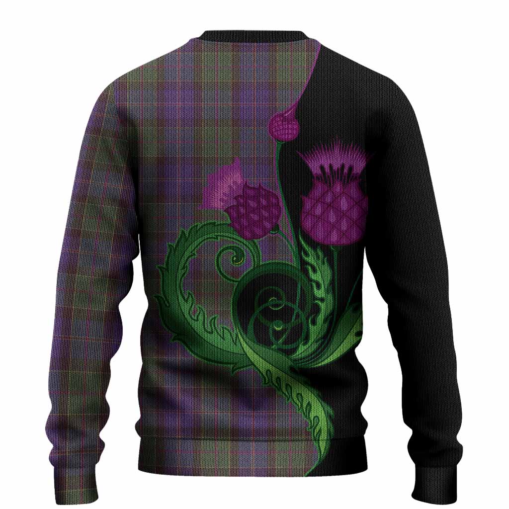 Robb Tartan Knitted Sweater Traditional Scottish Thistle